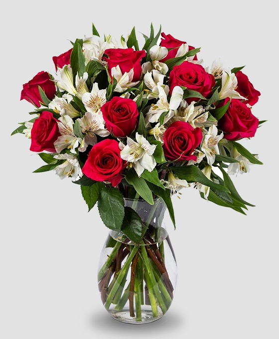 Ramo de 18 rosas rojas